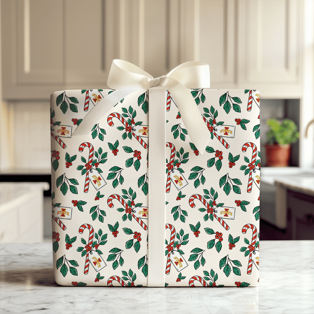 Peppermint Iowa State - Wrapping Paper - Aspen & Arlo