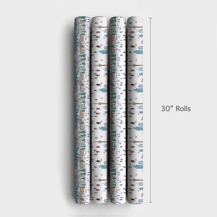 Skating Around CN - Wrapping Paper - Aspen & Arlo
