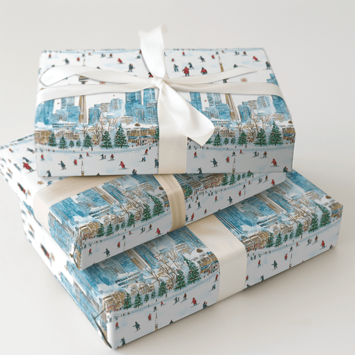 Skating Around CN - Wrapping Paper - Aspen & Arlo