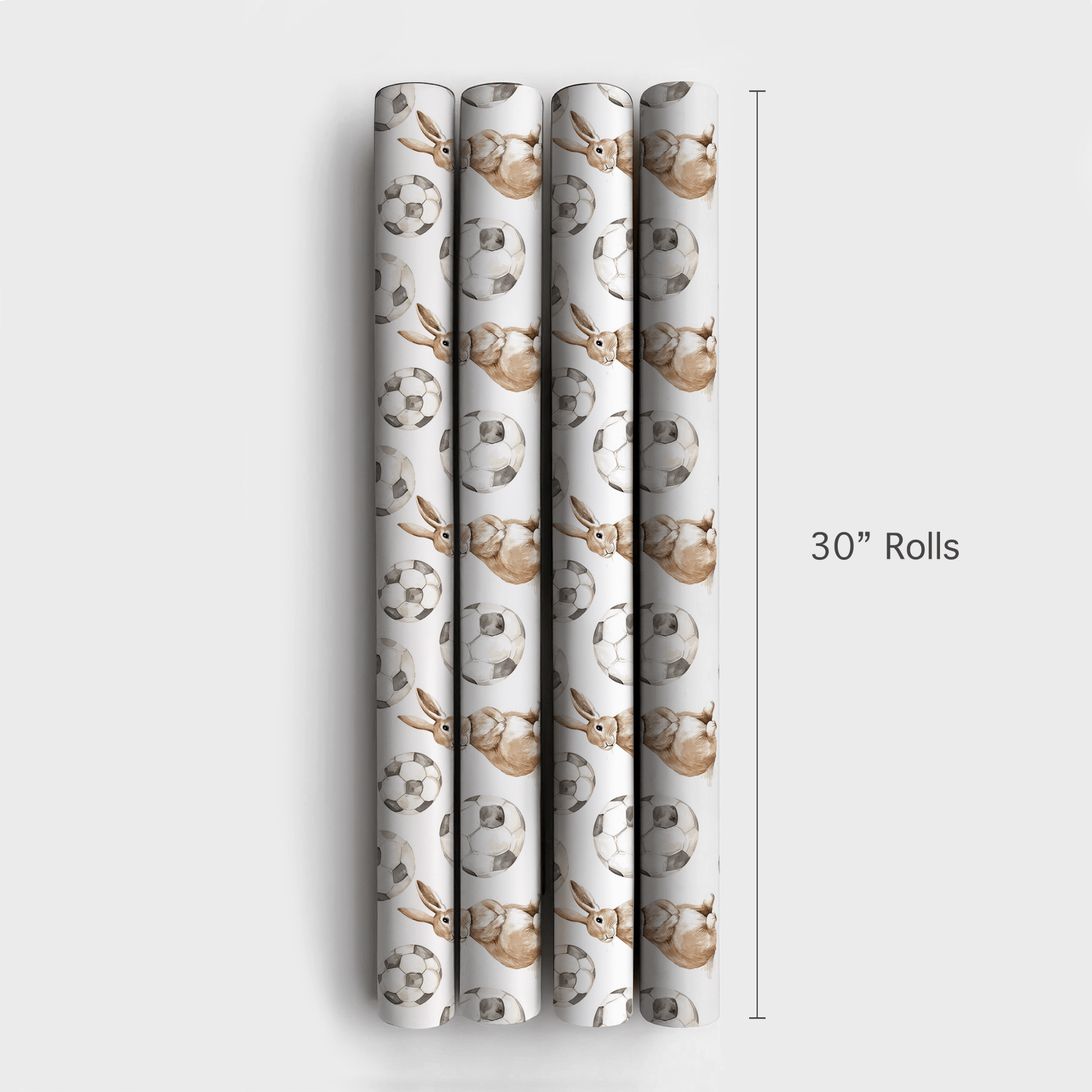 Soccer Hare - Wrapping Paper - Aspen & Arlo
