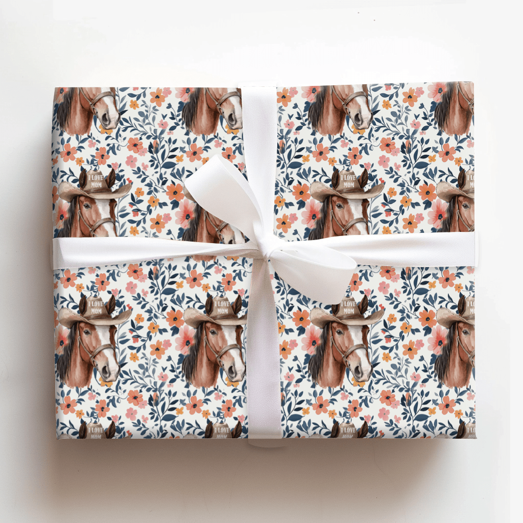 Mom's Favorite Clydesdale - Wrapping Paper - Aspen & Arlo