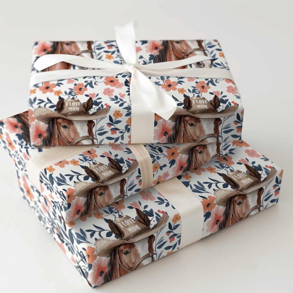 Mom's Favorite Clydesdale - Wrapping Paper - Aspen & Arlo