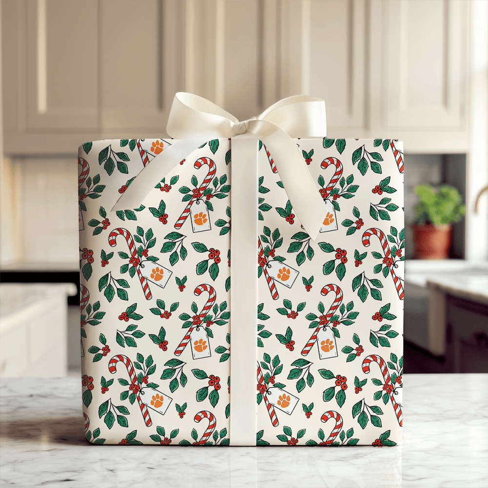 Peppermint Clemson - Wrapping Paper - Aspen & Arlo