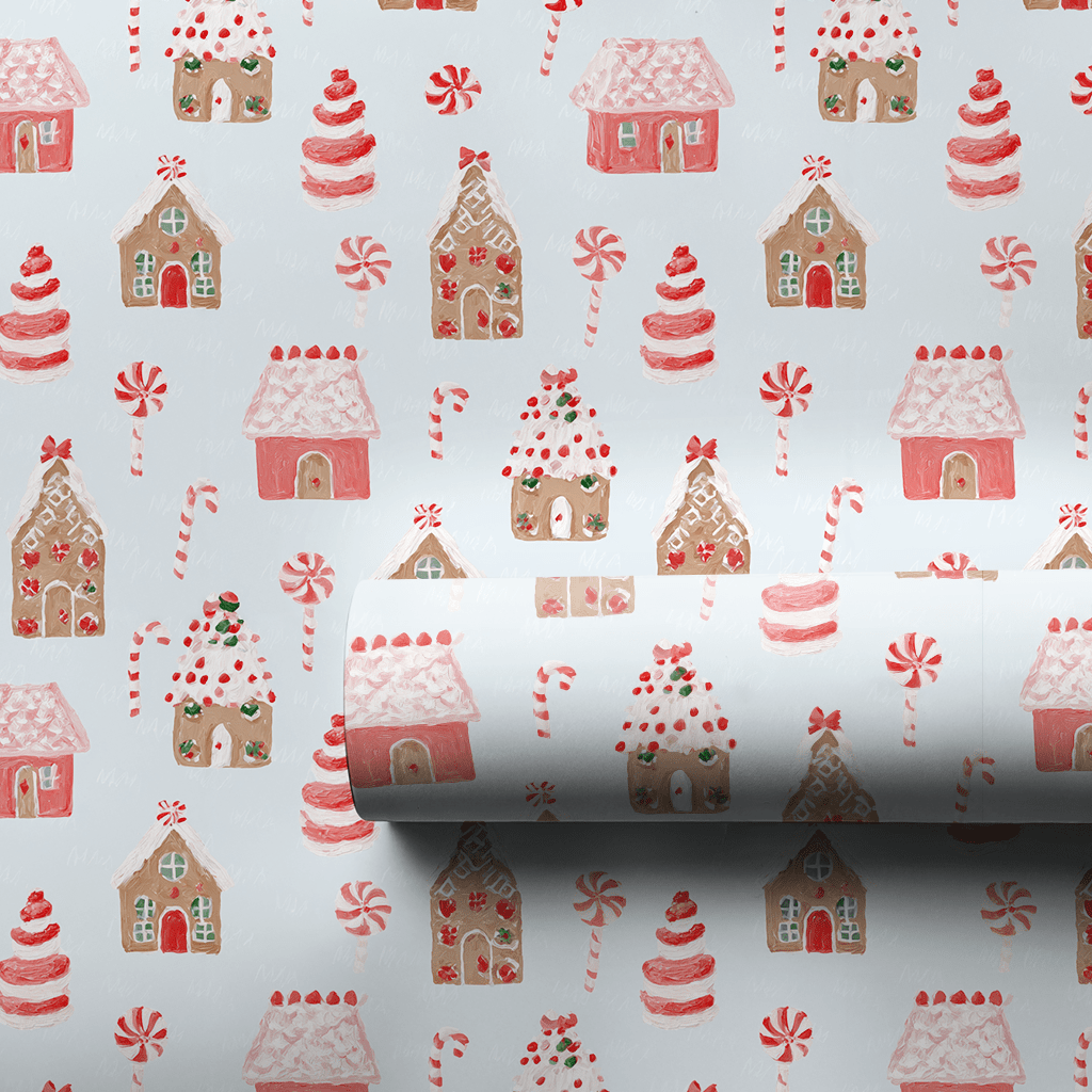 Candy Cottages - Wrapping Paper - Aspen & Arlo