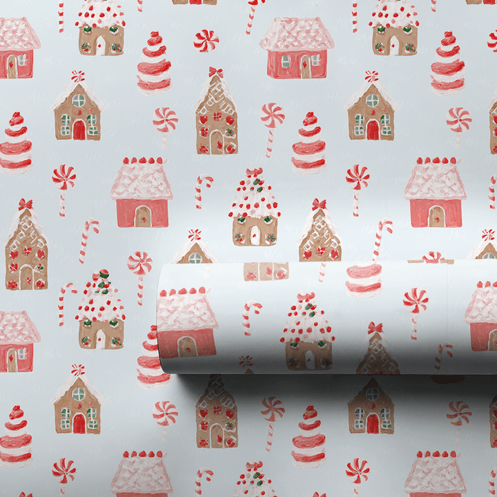 Candy Cottages - Wrapping Paper - Aspen & Arlo