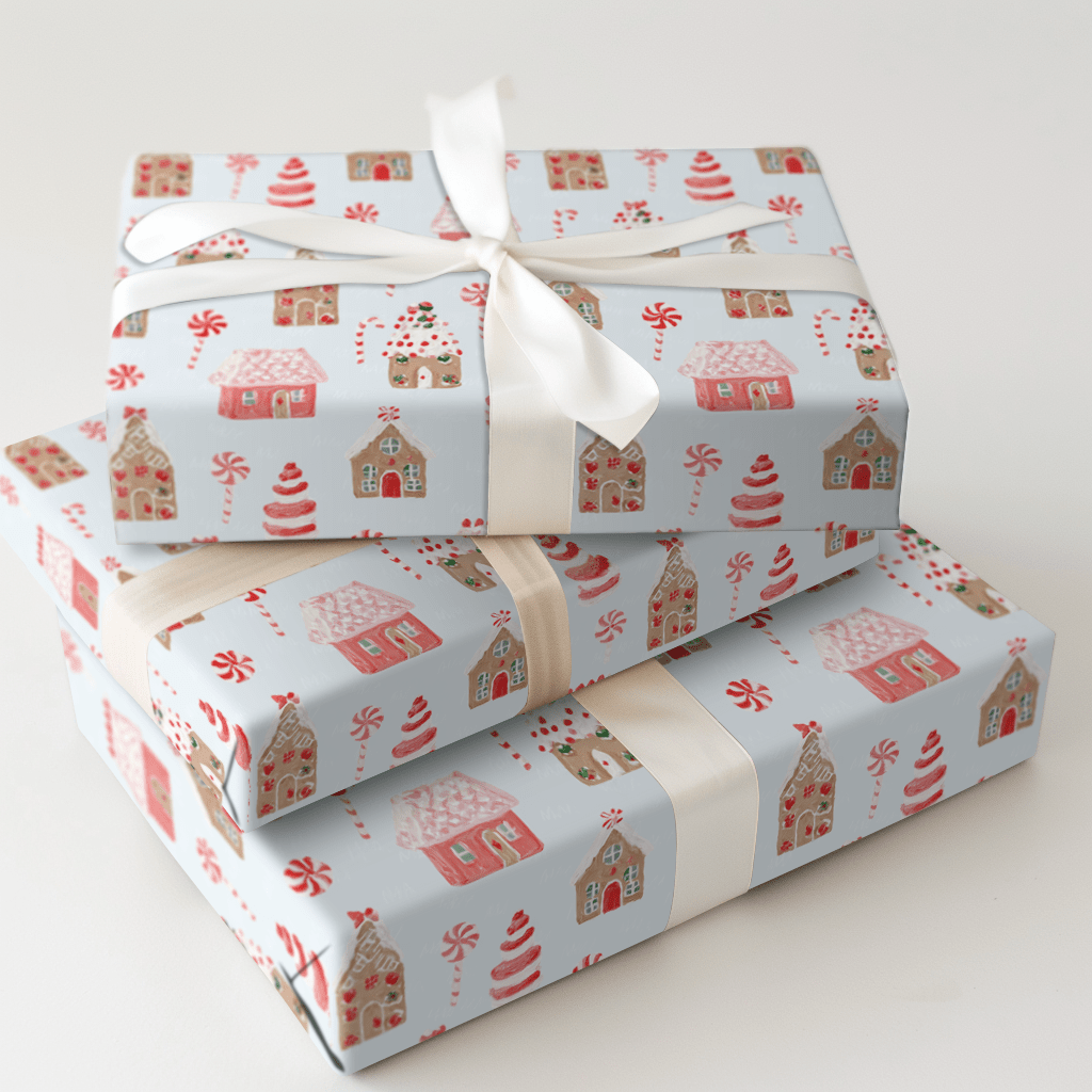 Candy Cottages - Wrapping Paper - Aspen & Arlo