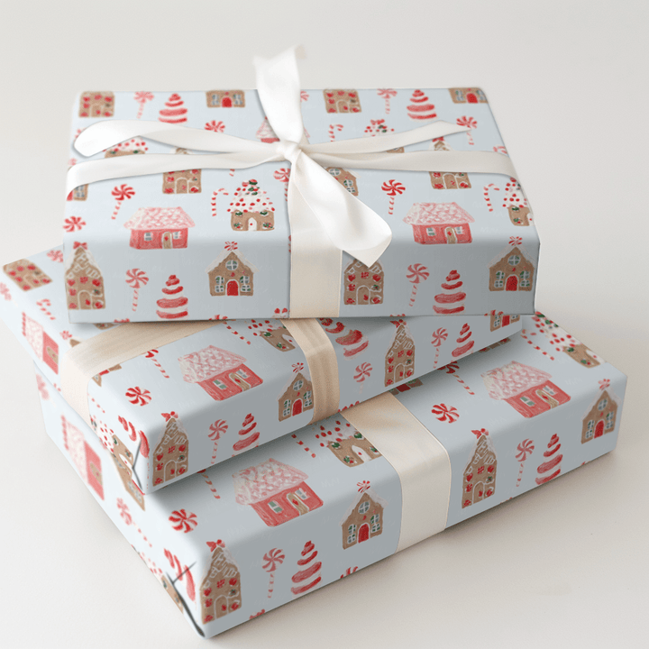 Candy Cottages - Wrapping Paper - Aspen & Arlo