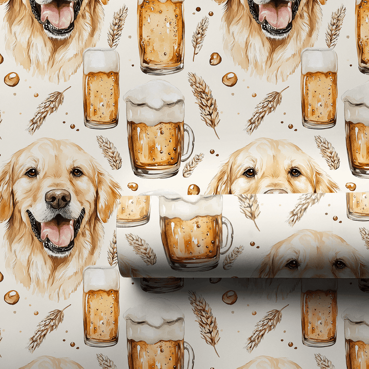 Wags and Ale - Wrapping Paper - Aspen & Arlo