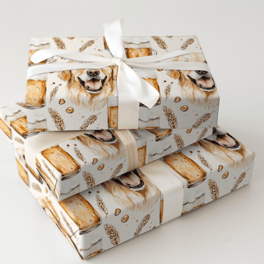 Wags and Ale - Wrapping Paper - Aspen & Arlo