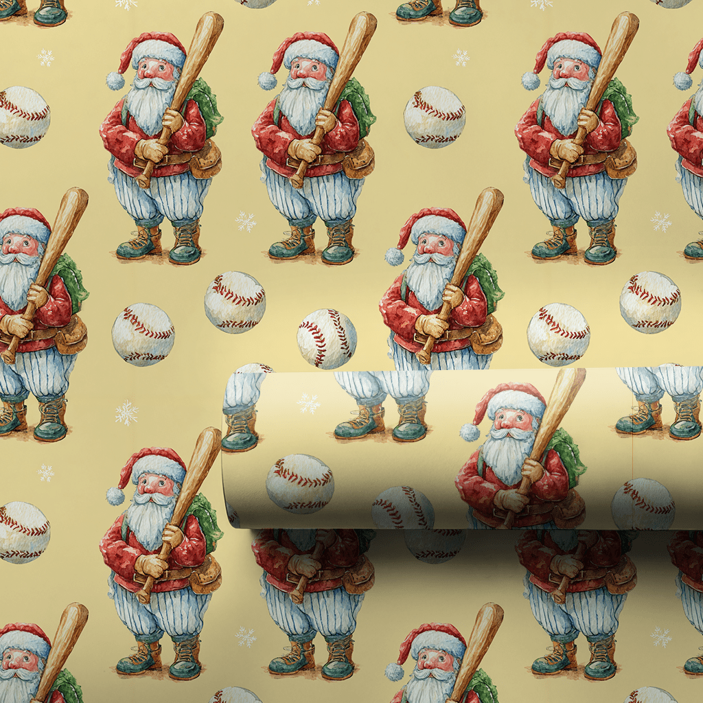 Jolly Ballpark - Wrapping Paper - Aspen & Arlo