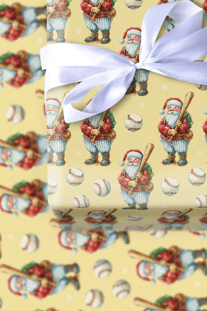 Jolly Ballpark - Wrapping Paper - Aspen & Arlo