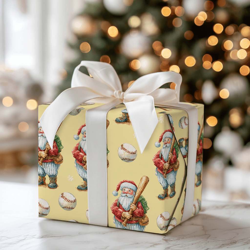 Jolly Ballpark - Wrapping Paper - Aspen & Arlo