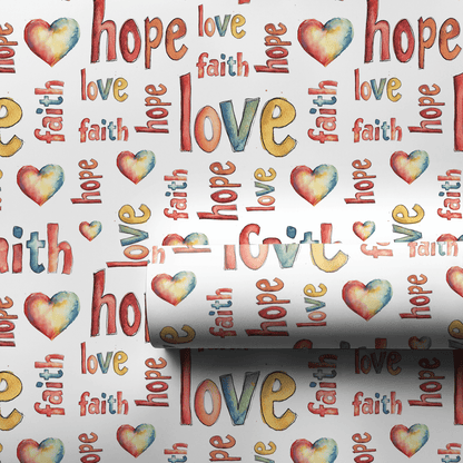 The Greatest Is Love - Wrapping Paper - Aspen & Arlo