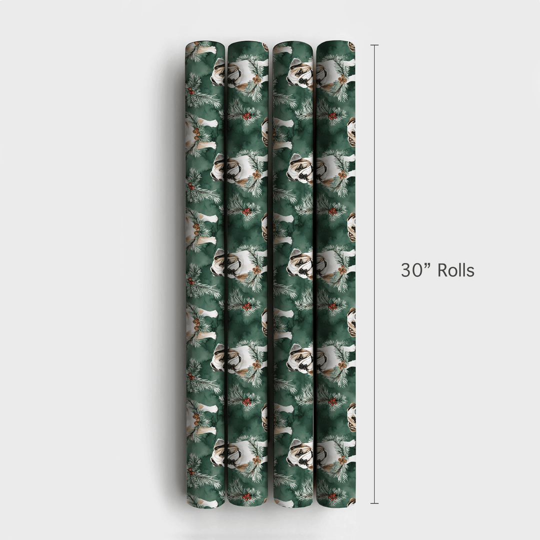 Mistletoe Pup - Wrapping Paper - Aspen & Arlo