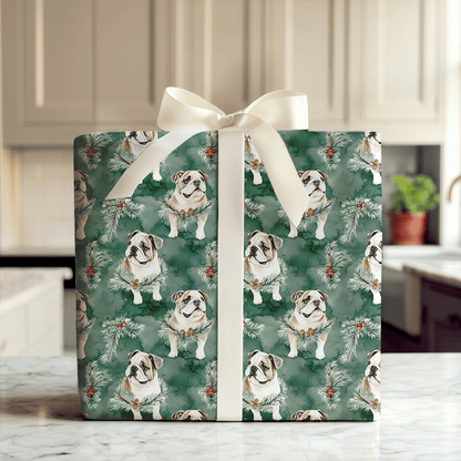 Mistletoe Pup - Wrapping Paper - Aspen & Arlo