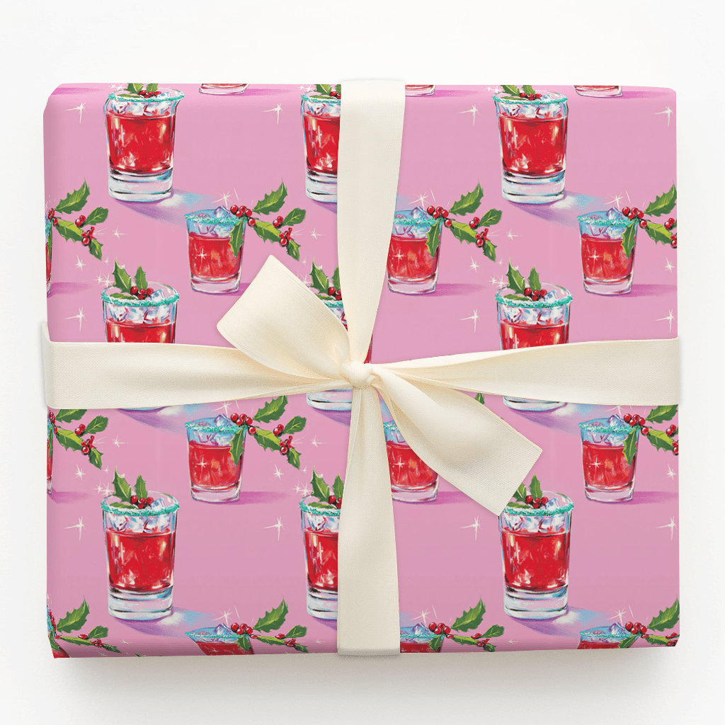 Holly & Cosmos - Wrapping Paper - Aspen & Arlo