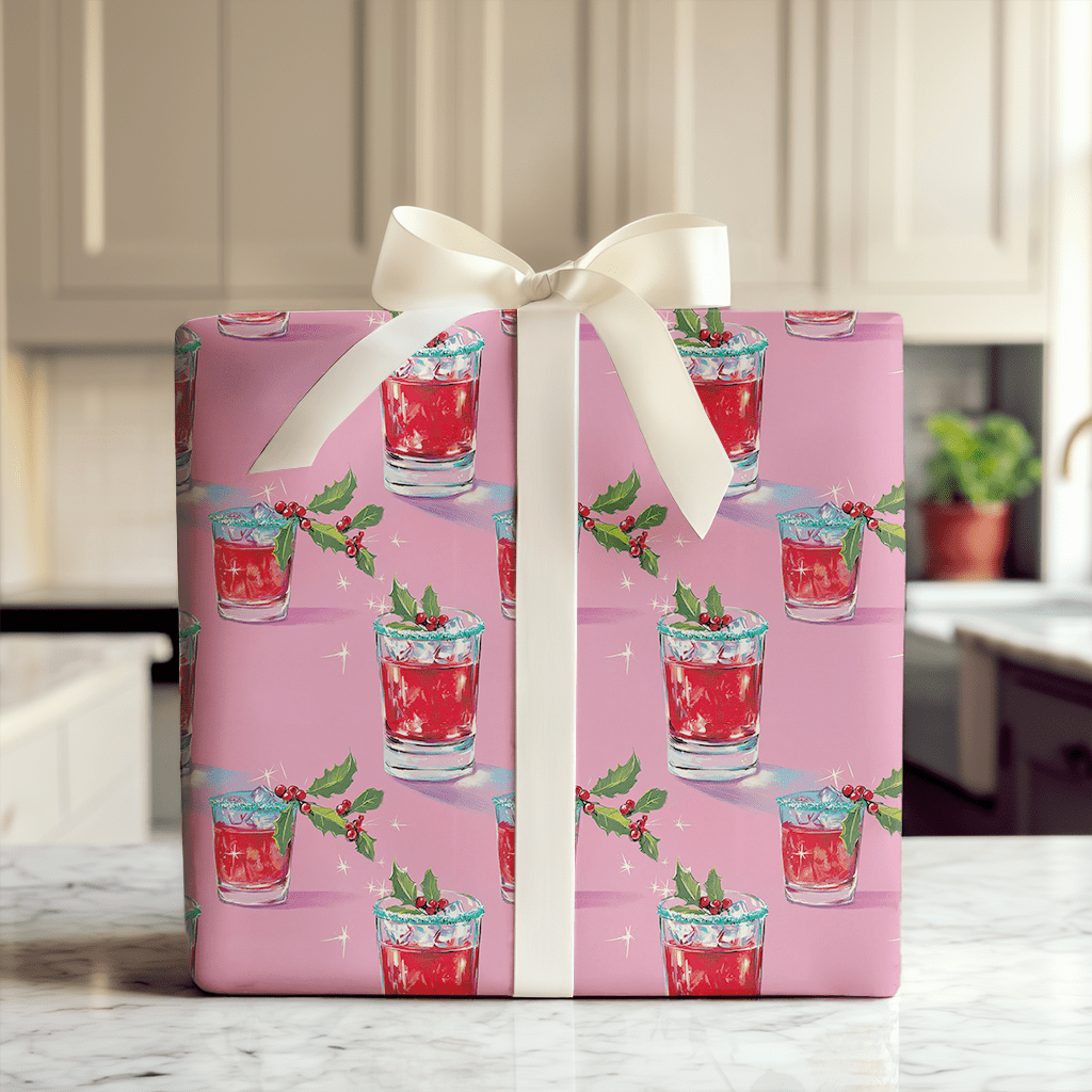 Holly & Cosmos - Wrapping Paper - Aspen & Arlo