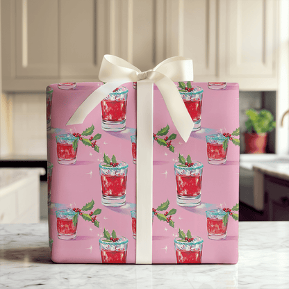 Holly & Cosmos - Wrapping Paper - Aspen & Arlo