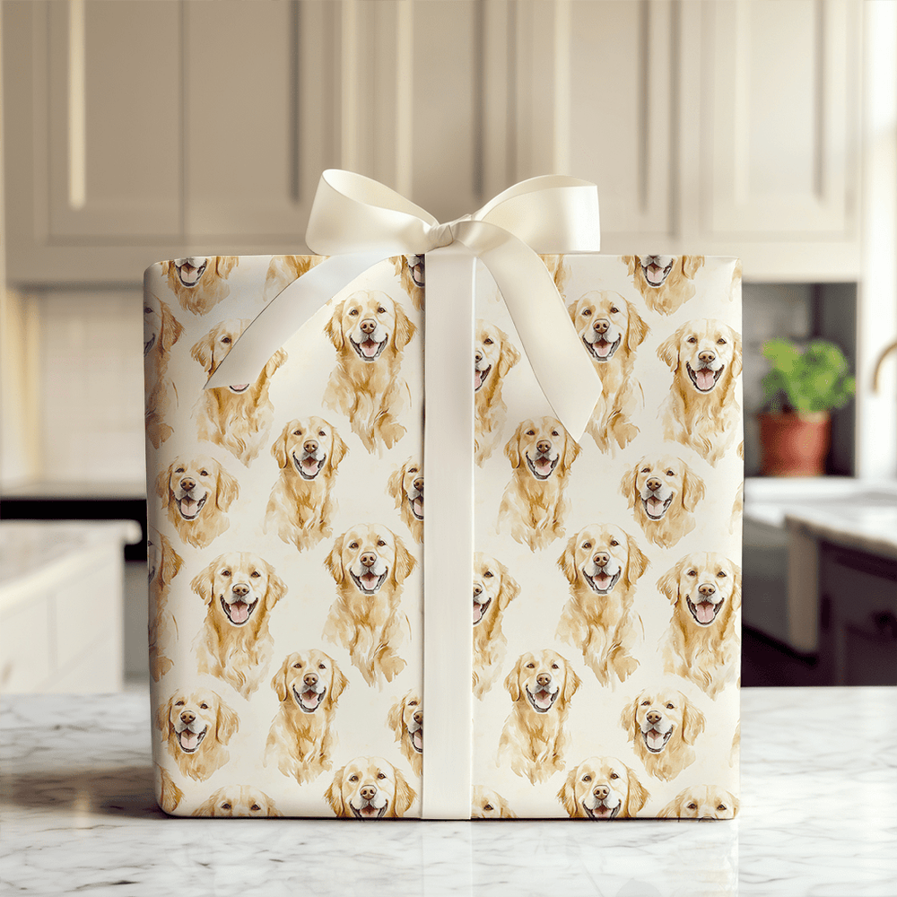 Retriever of My Heart - Wrapping Paper - Aspen & Arlo
