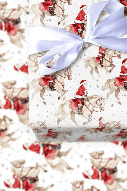 Hoofing It Santa - Wrapping Paper - Aspen & Arlo