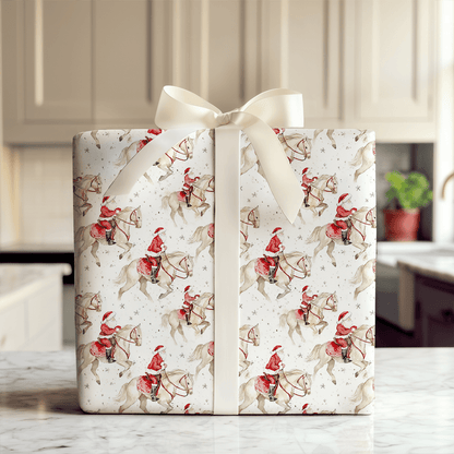 Hoofing It Santa - Wrapping Paper - Aspen & Arlo