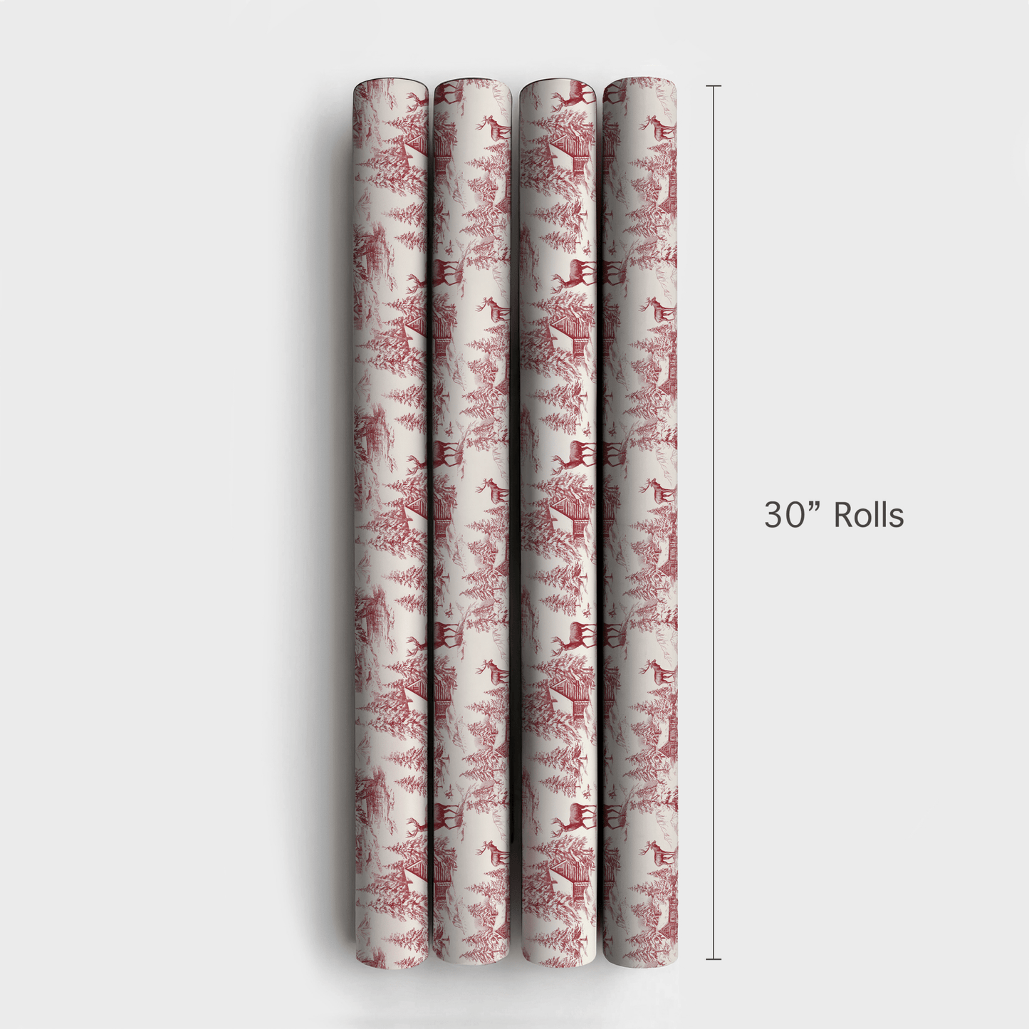 Reindeer Toile - Wrapping Paper - Aspen & Arlo