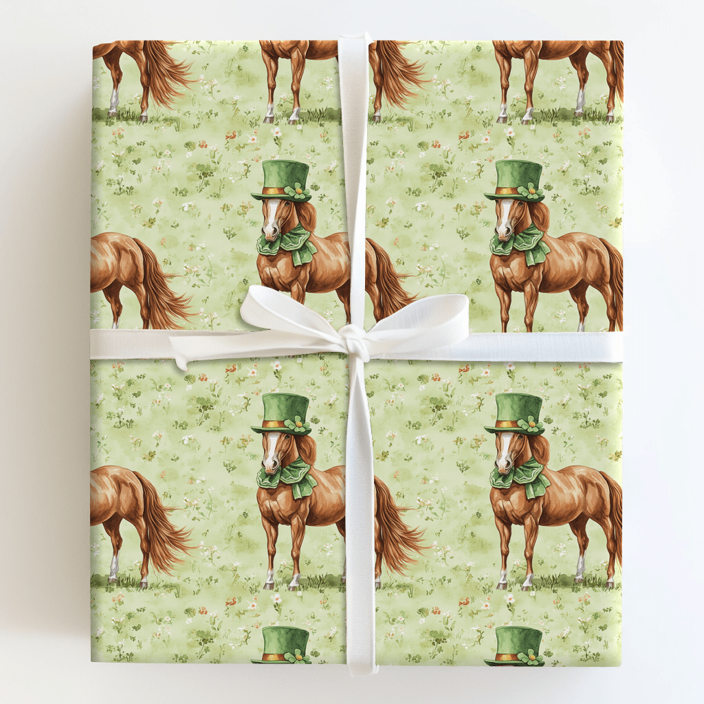 Leprechaun Tennessee Walking Horse - Wrapping Paper - Aspen & Arlo