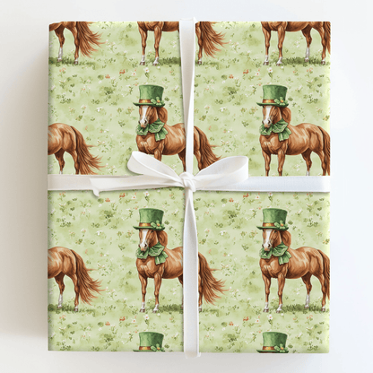 Leprechaun Tennessee Walking Horse - Wrapping Paper - Aspen & Arlo