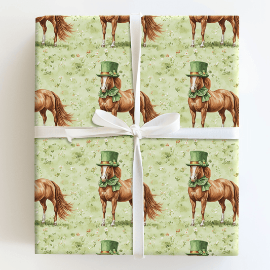 Leprechaun Tennessee Walking Horse - Wrapping Paper - Aspen & Arlo