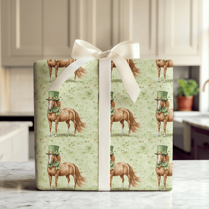 Leprechaun Tennessee Walking Horse - Wrapping Paper - Aspen & Arlo