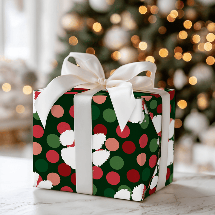 Clemson Winter Dots - Wrapping Paper - Aspen & Arlo