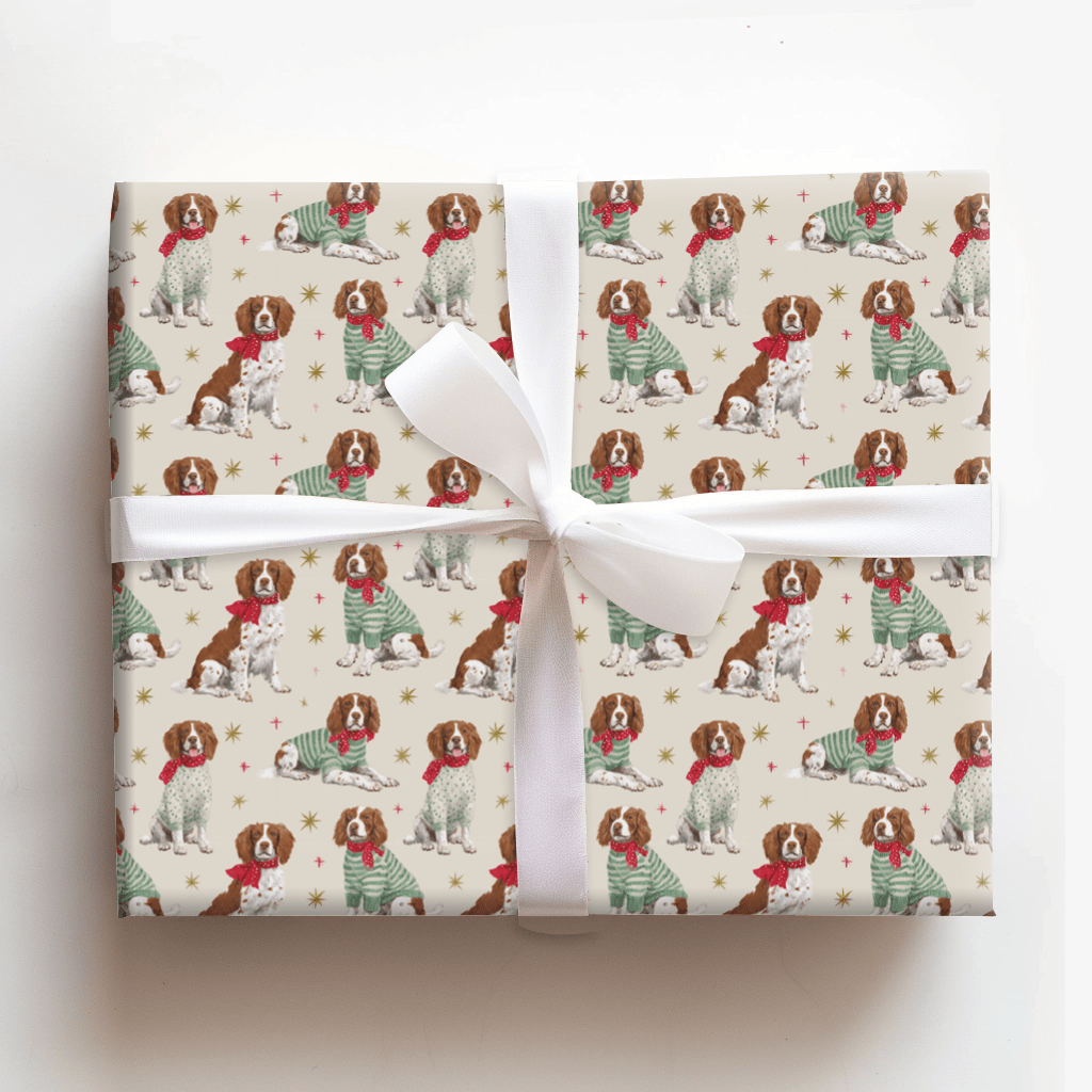 Best Dressed Brittanys - Wrapping Paper - Aspen & Arlo