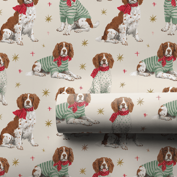 Best Dressed Brittanys - Wrapping Paper - Aspen & Arlo