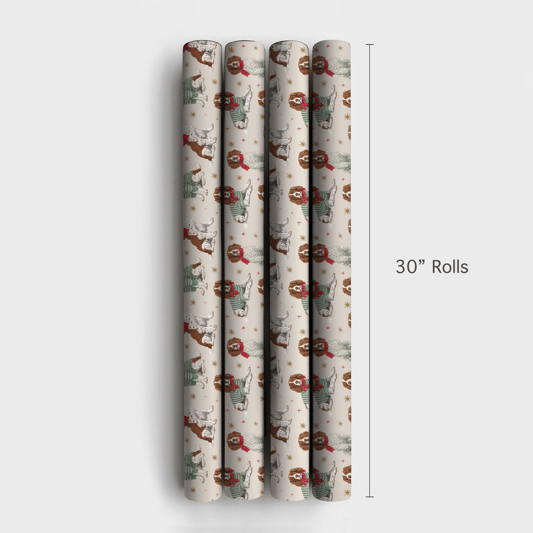Best Dressed Brittanys - Wrapping Paper - Aspen & Arlo