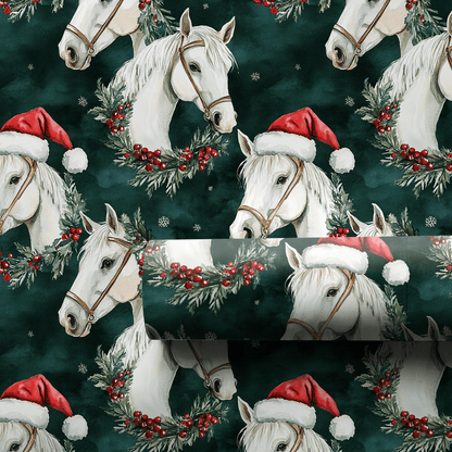 Snowflake Stallion - Wrapping Paper - Aspen & Arlo