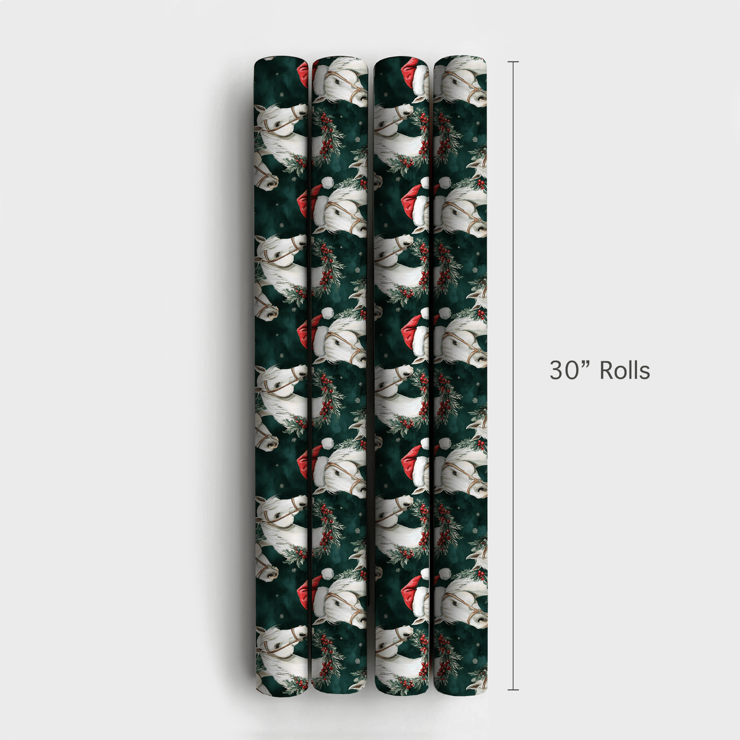 Snowflake Stallion - Wrapping Paper - Aspen & Arlo