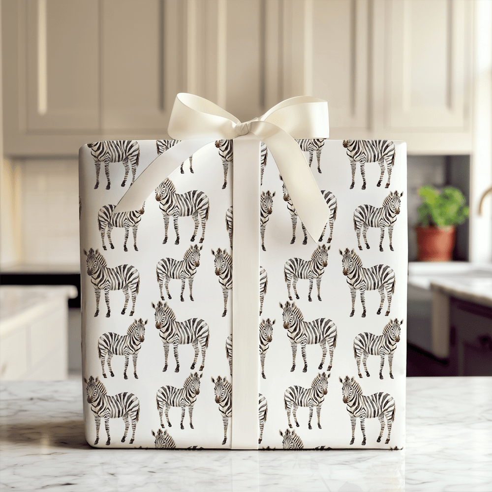 Zebra Classic - Wrapping Paper - Aspen & Arlo