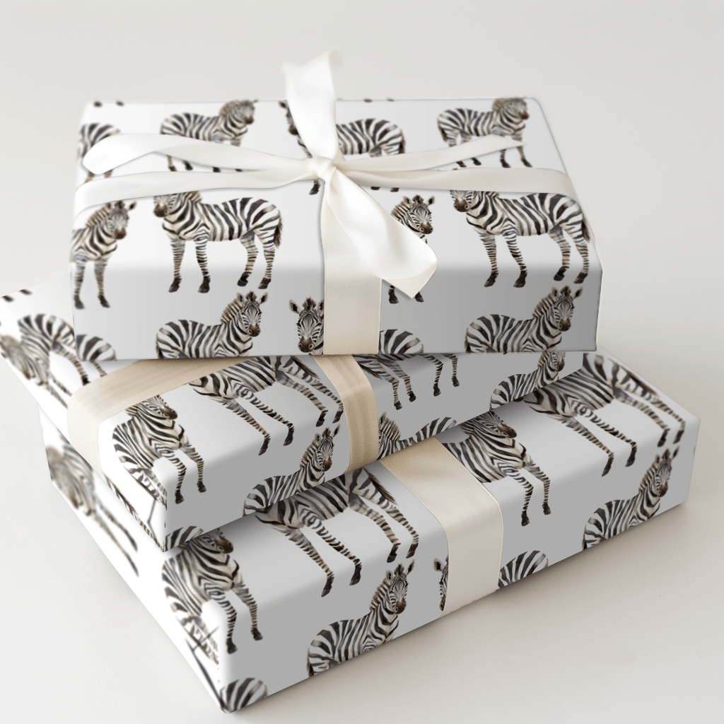 Zebra Classic - Wrapping Paper - Aspen & Arlo