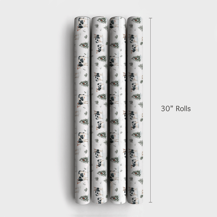 Cows in the Cold - Wrapping Paper - Aspen & Arlo