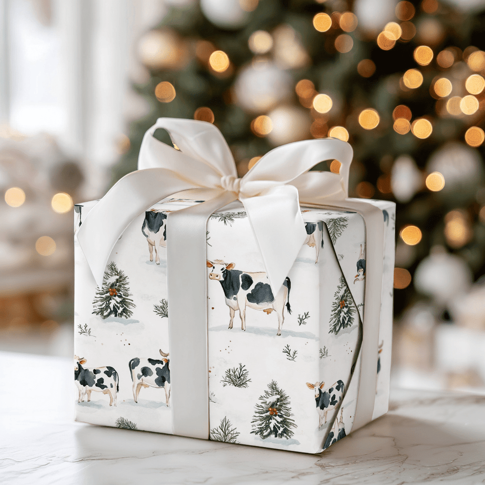 Cows in the Cold - Wrapping Paper - Aspen & Arlo