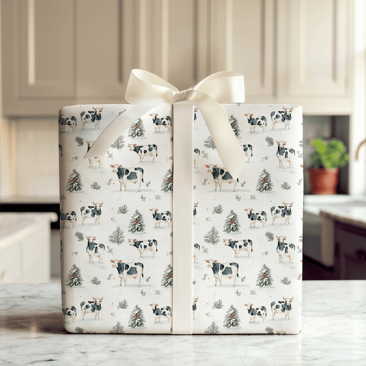 Cows in the Cold - Wrapping Paper - Aspen & Arlo