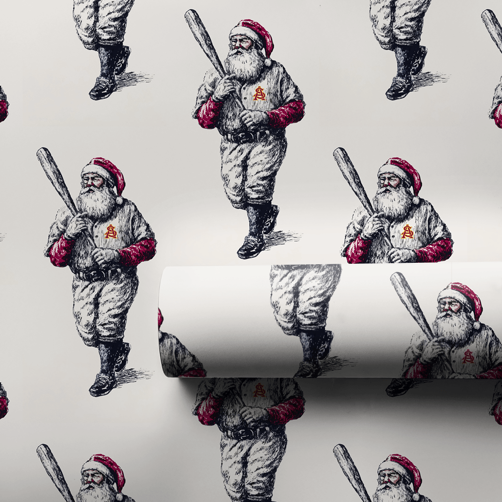 Santa's Sun Devil Swing - Wrapping Paper - Aspen & Arlo