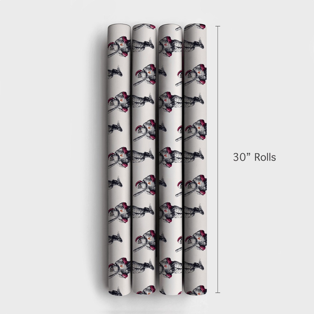 Santa's Sun Devil Swing - Wrapping Paper - Aspen & Arlo