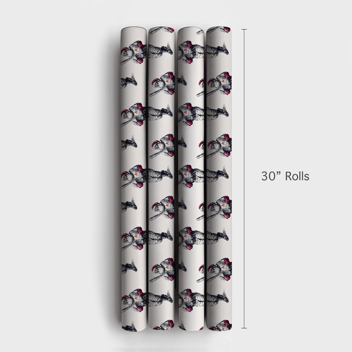 Santa's Sun Devil Swing - Wrapping Paper - Aspen & Arlo