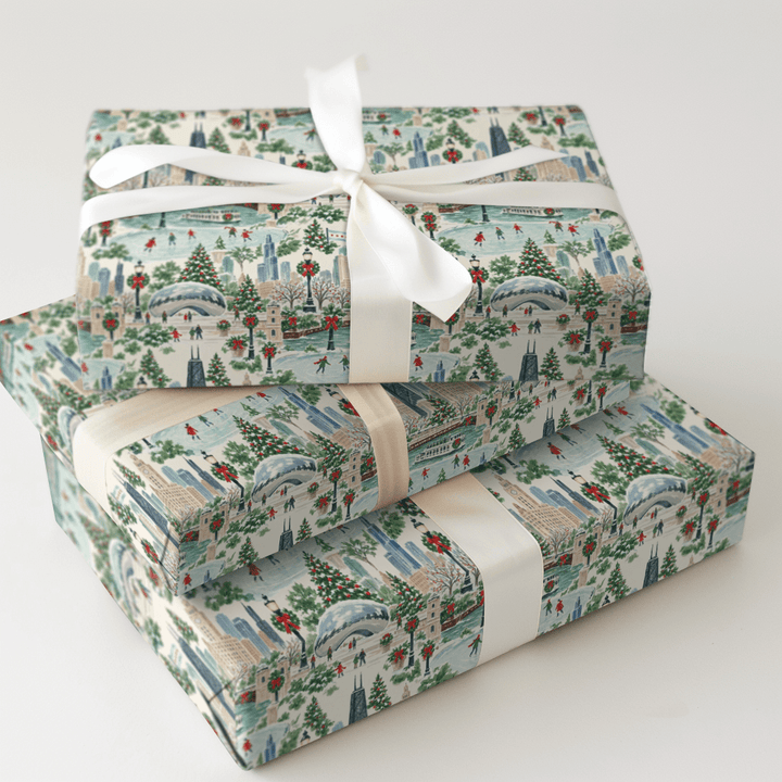 Lake Shore Lights - Wrapping Paper - Aspen & Arlo