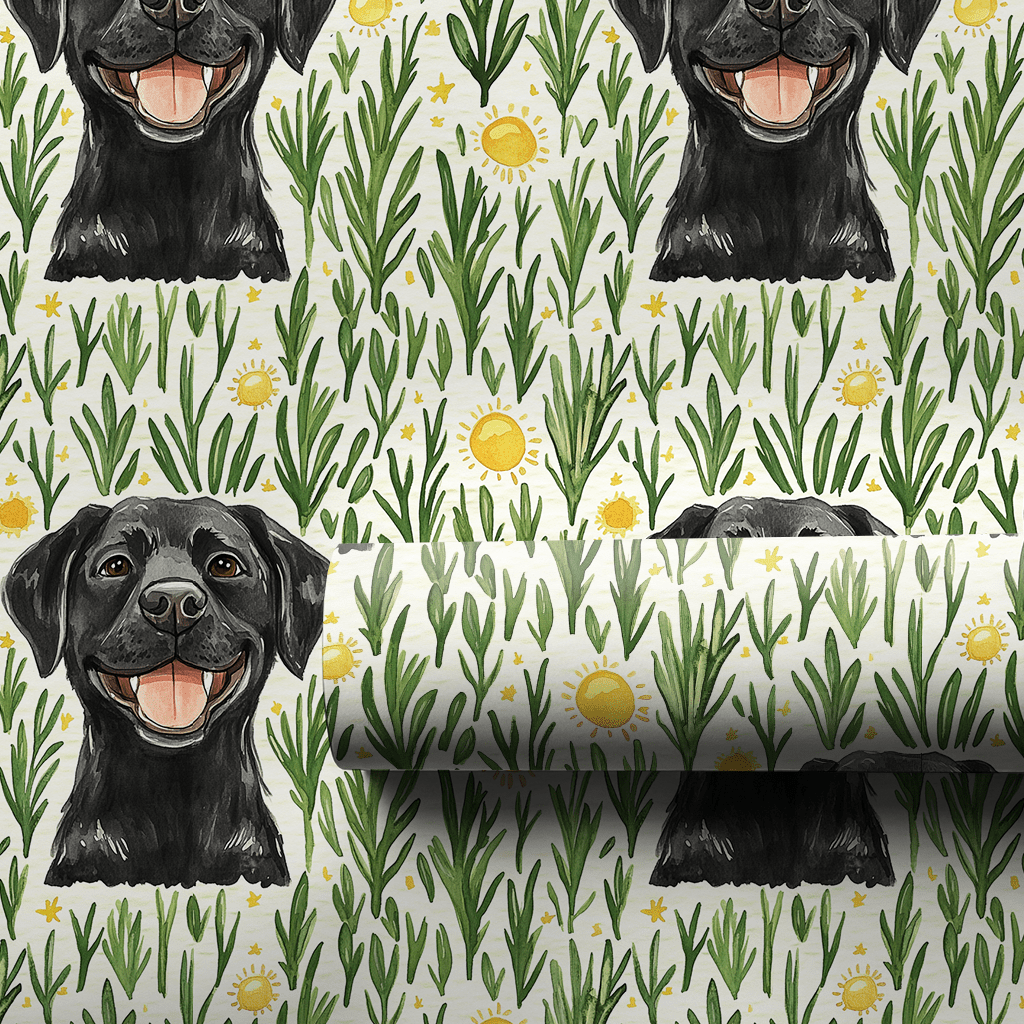 Park with the Black Lab - Wrapping Paper - Aspen & Arlo