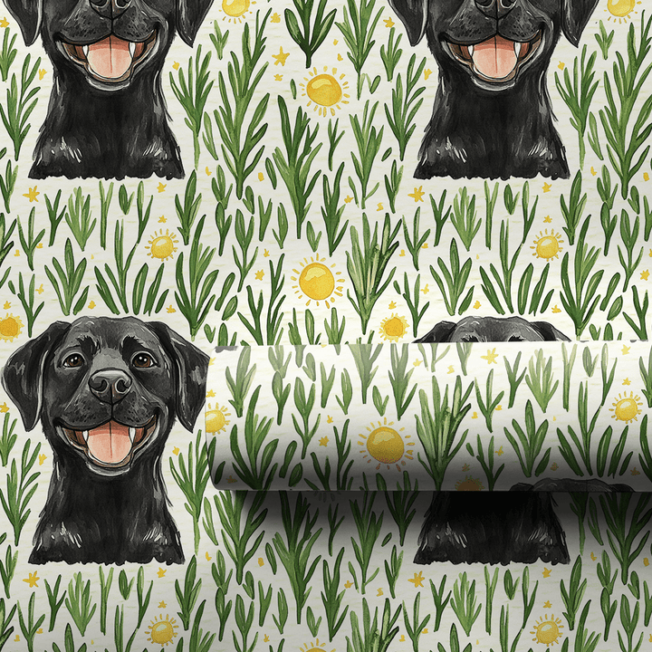 Park with the Black Lab - Wrapping Paper - Aspen & Arlo