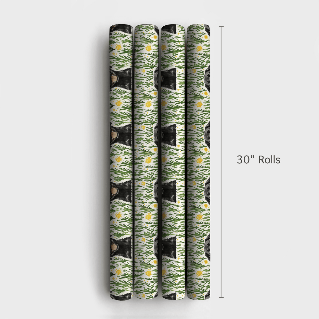 Park with the Black Lab - Wrapping Paper - Aspen & Arlo