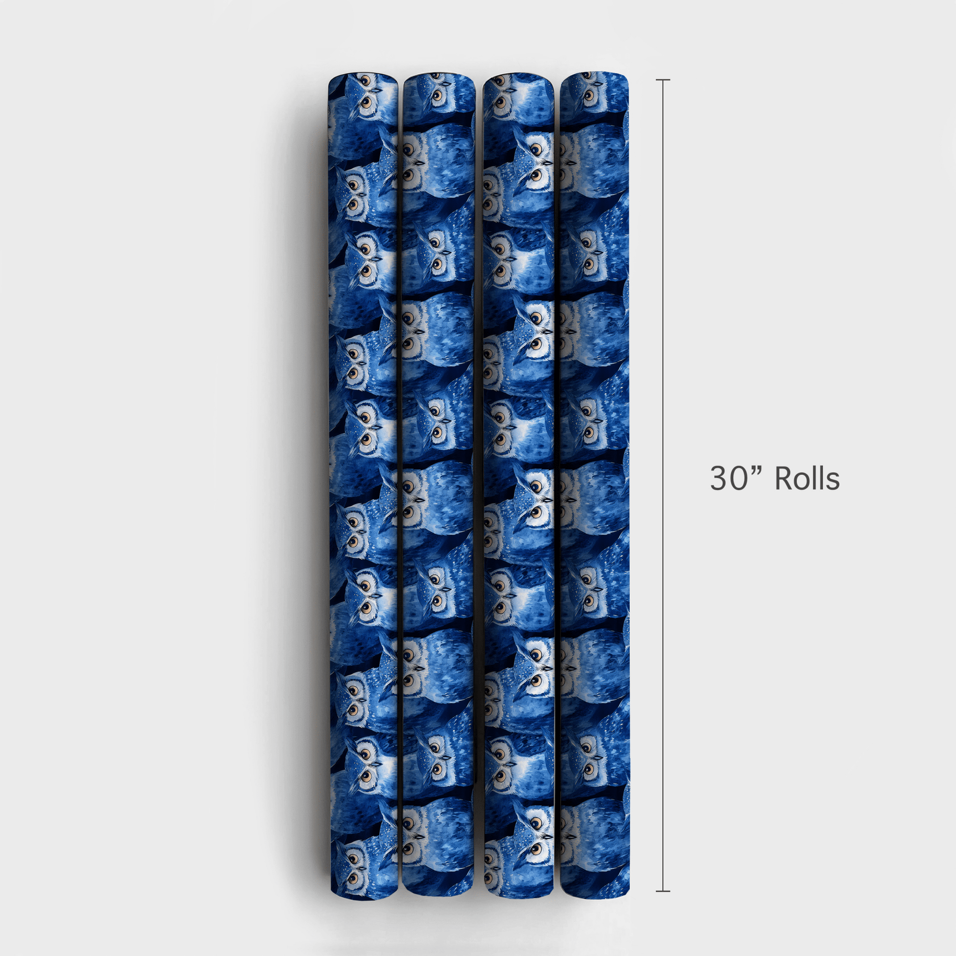 Hoot Blue - Wrapping Paper - Aspen & Arlo