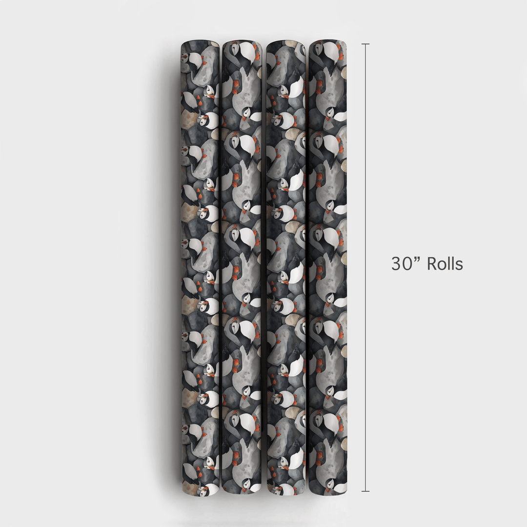 Puffin Around - Wrapping Paper - Aspen & Arlo